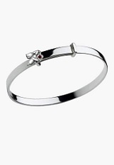 little nice silver angel January birthstone baby bracelet